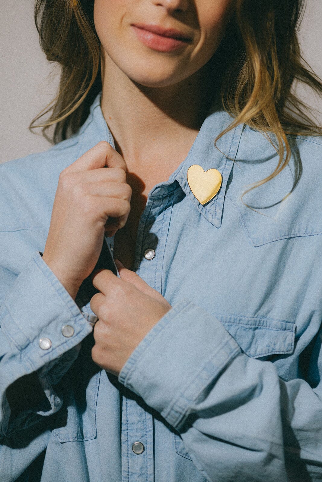 Broche Aphrodite Or Coeur Accessoires Monsieur Simone