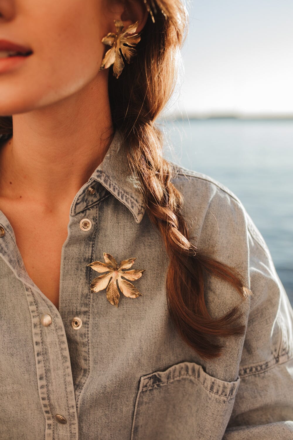 Broche Chloris Argent Fleur Accessoires Monsieur Simone