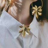 Broche Chloris Or Fleur Accessoires Monsieur Simone