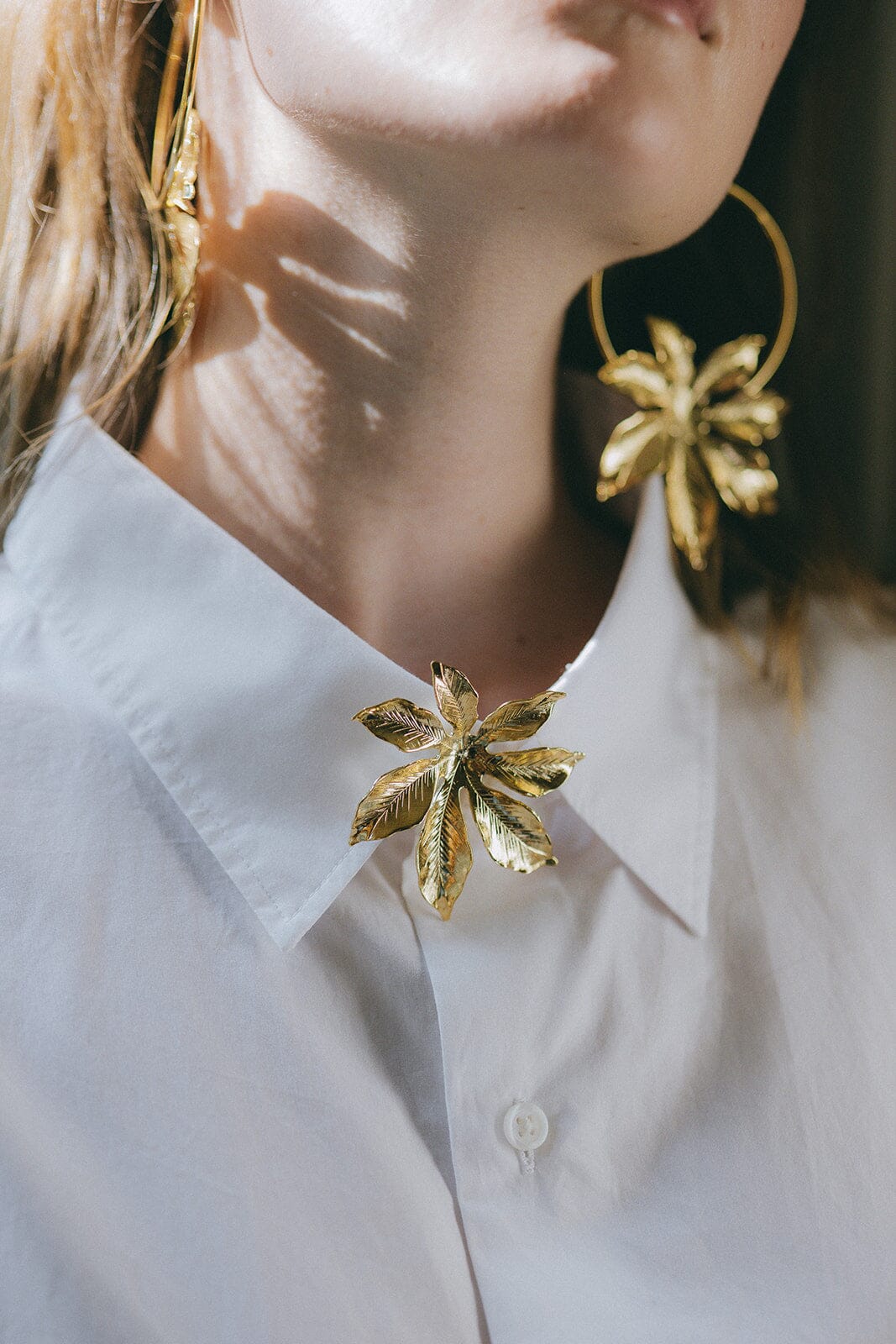 Broche Chloris Or Fleur Accessoires Monsieur Simone