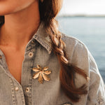 Broche Chloris Or Fleur Accessoires Monsieur Simone