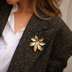 Broche Chloris Or Fleur Accessoires Monsieur Simone
