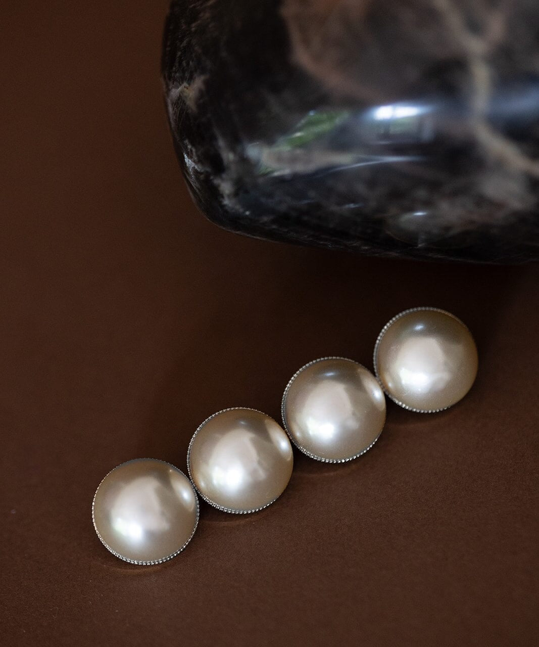 Broche Nélya Argent Perles Accessoires Monsieur Simone