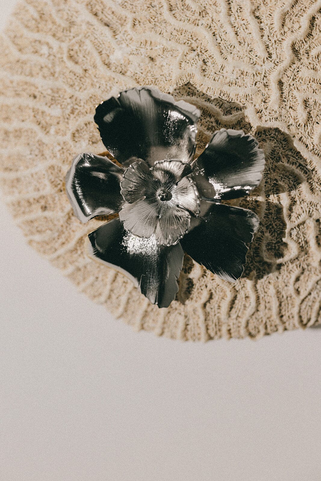 Broche Orphée Argent Fleurs Accessoires Monsieur Simone