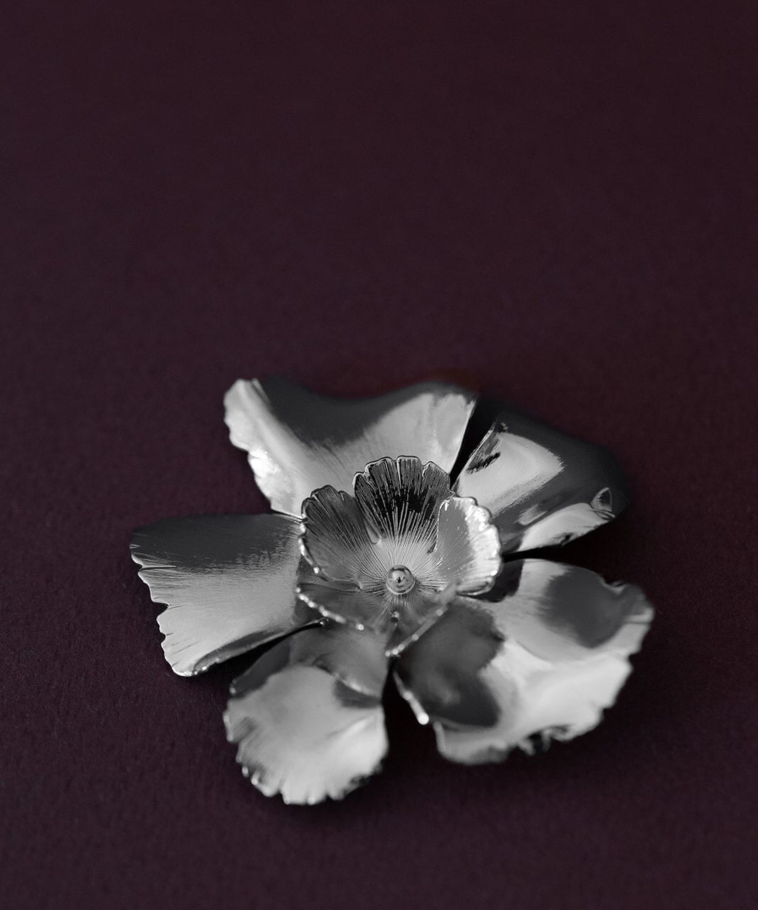 Broche Orphée Argent Fleurs Accessoires Monsieur Simone