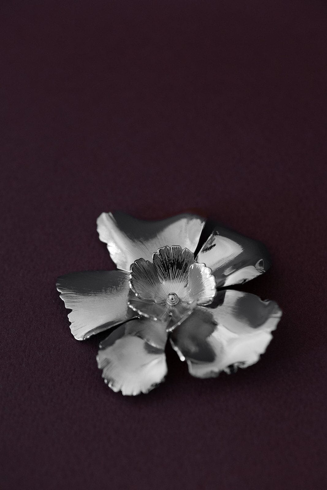 Broche Orphée Argent Fleurs Accessoires Monsieur Simone