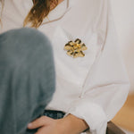 Broche Orphée Argent Fleurs Accessoires Monsieur Simone