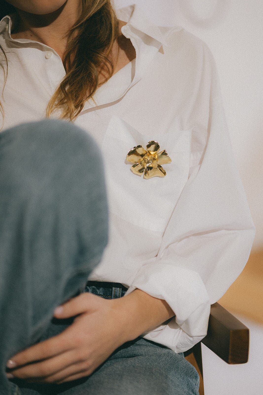 Broche Orphée Argent Fleurs Accessoires Monsieur Simone