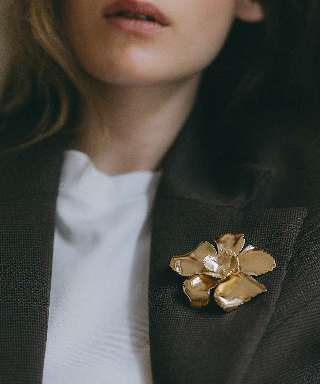 Broche Orphée Argent Fleurs Accessoires Monsieur Simone