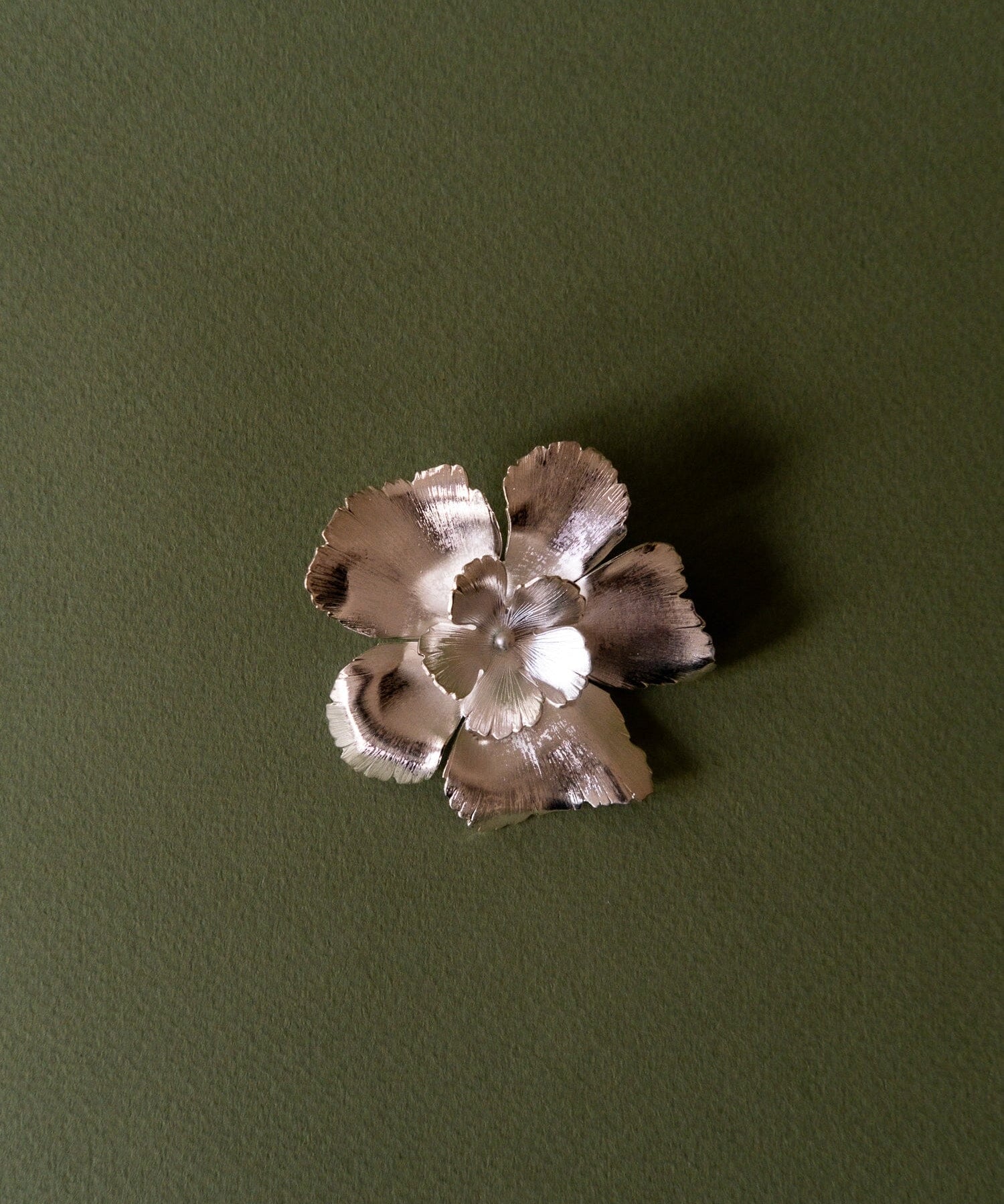 Broche Orphée Argent Fleurs Accessoires Monsieur Simone