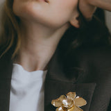 Broche Orphée Argent Fleurs Accessoires Monsieur Simone