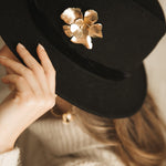 Broche Orphée Or Fleurs Accessoires Monsieur Simone