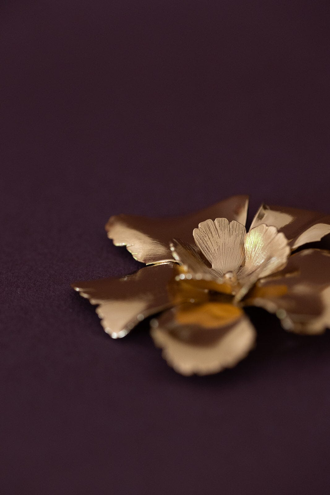 Broche Orphée Or Fleurs Accessoires Monsieur Simone