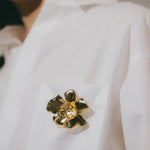 Broche Orphée Or Fleurs Accessoires Monsieur Simone