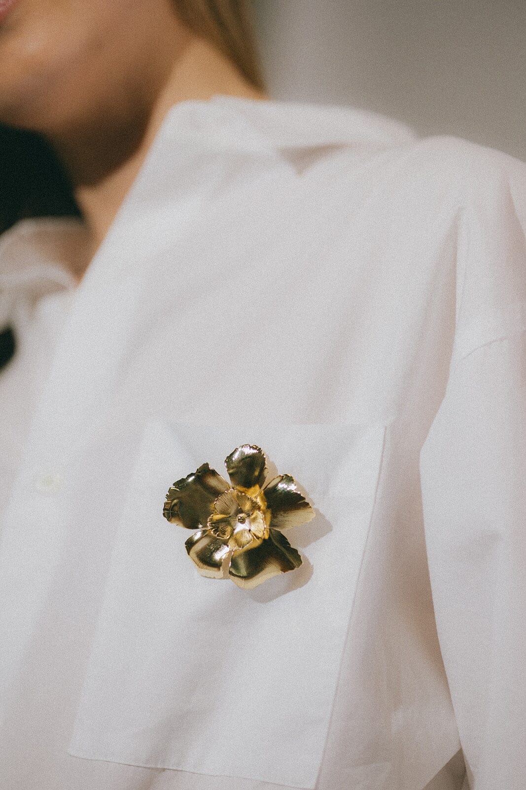 Broche Orphée Or Fleurs Accessoires Monsieur Simone