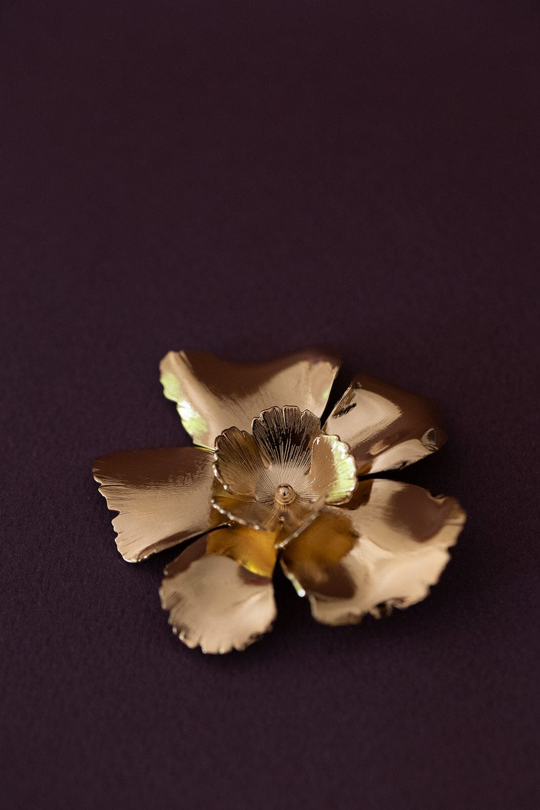 Broche Orphée Or Fleurs Accessoires Monsieur Simone