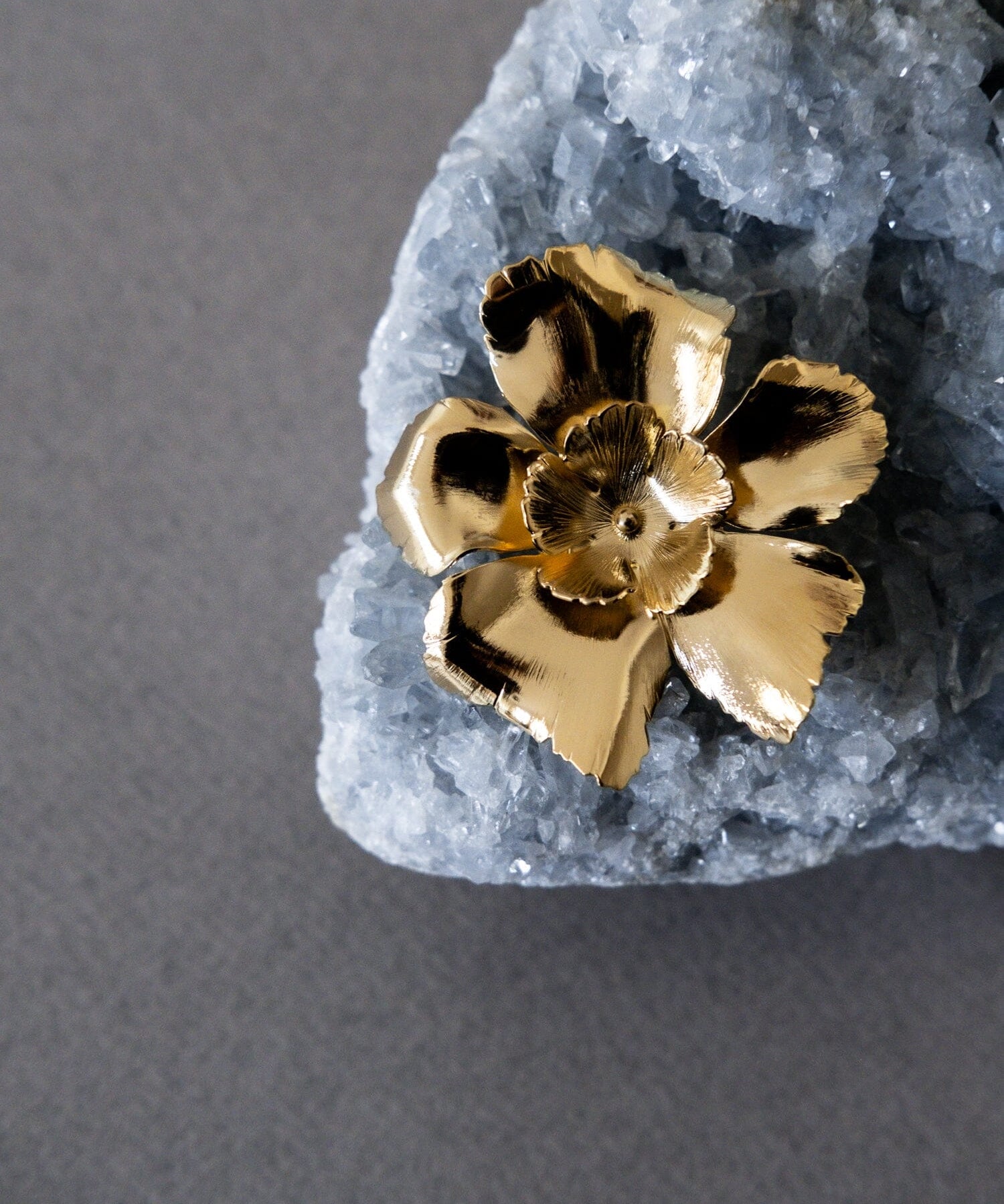Broche Orphée Or Fleurs Accessoires Monsieur Simone