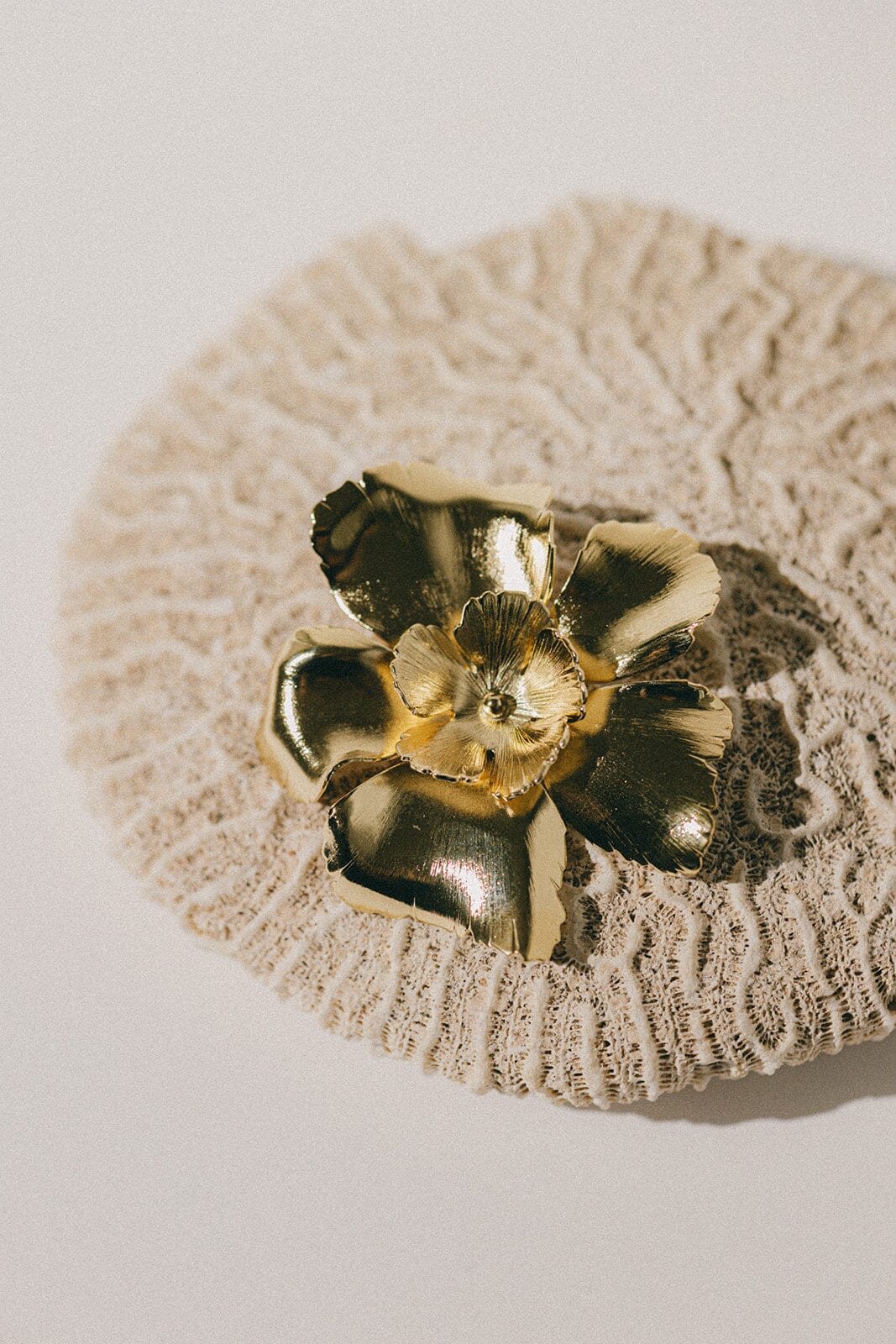 Broche Orphée Or Fleurs Accessoires Monsieur Simone