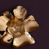 Broche Orphée Or Fleurs Accessoires Monsieur Simone