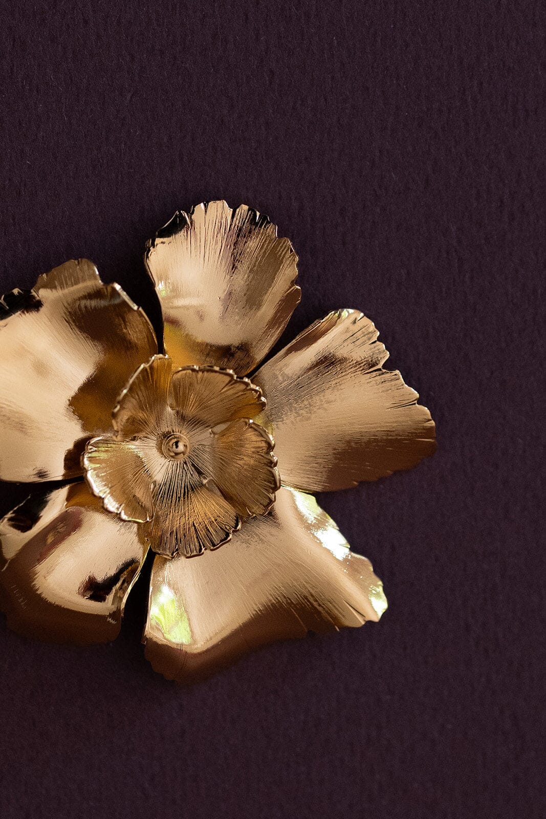 Broche Orphée Or Fleurs Accessoires Monsieur Simone