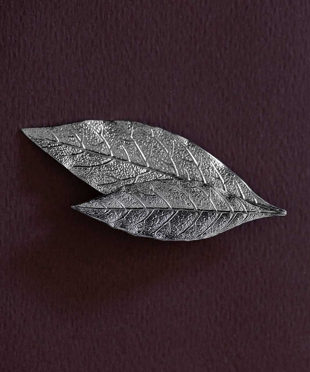 Broche Thalie Argent Feuilles Accessoires Monsieur Simone