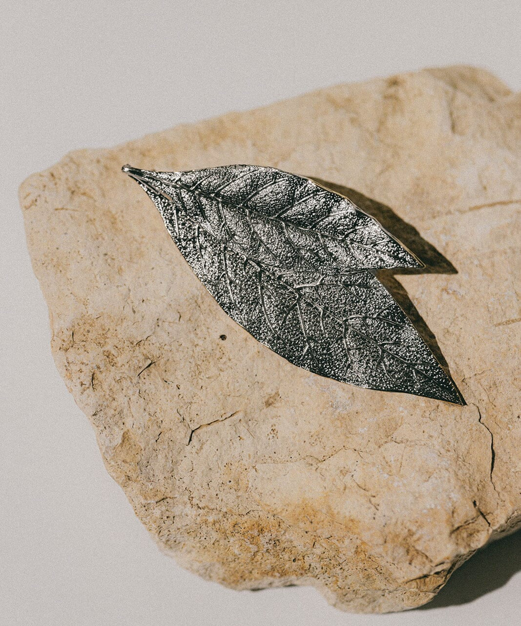 Broche Thalie Argent Feuilles Accessoires Monsieur Simone