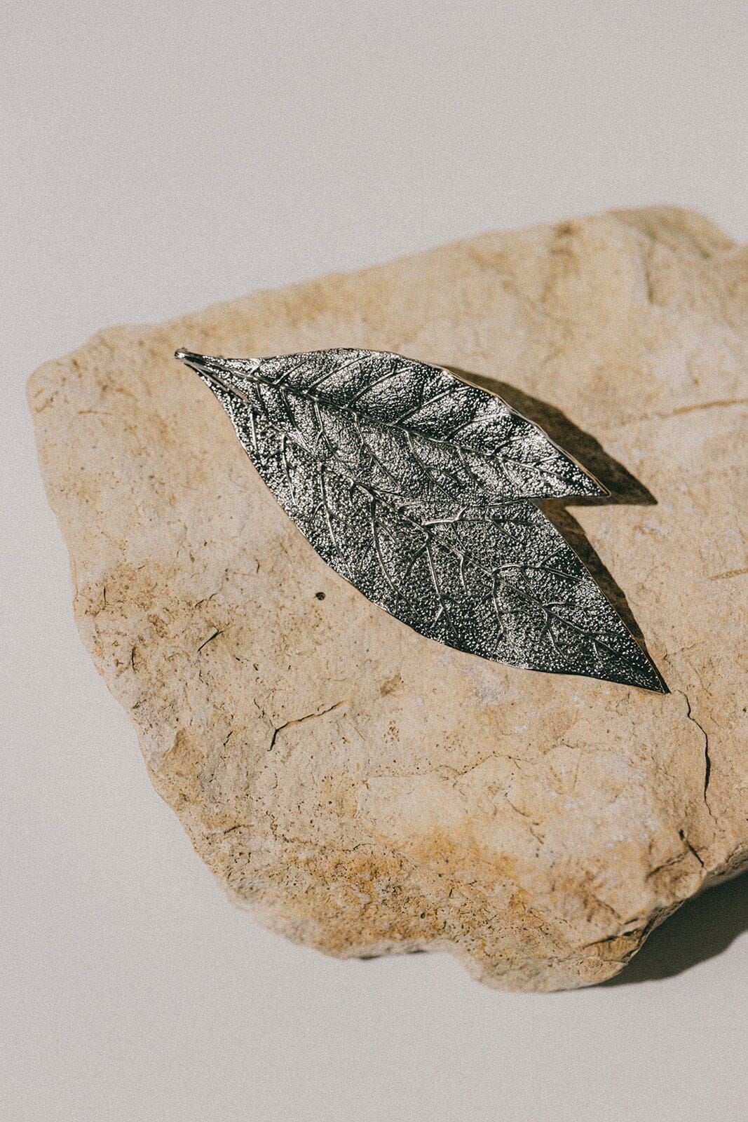 Broche Thalie Argent Feuilles Accessoires Monsieur Simone