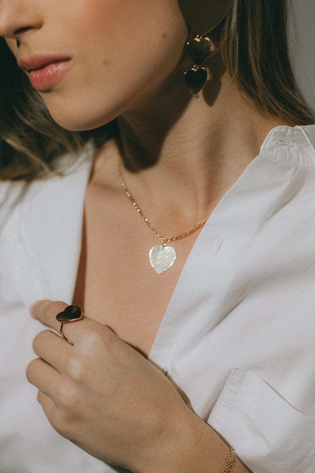 Collier Aphrodite Argent Coeur Colliers Monsieur Simone