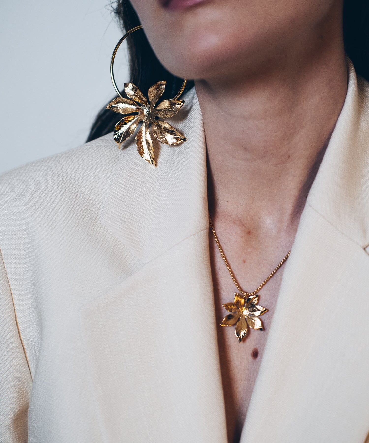 Collier Chloris Or Fleur Colliers Monsieur Simone