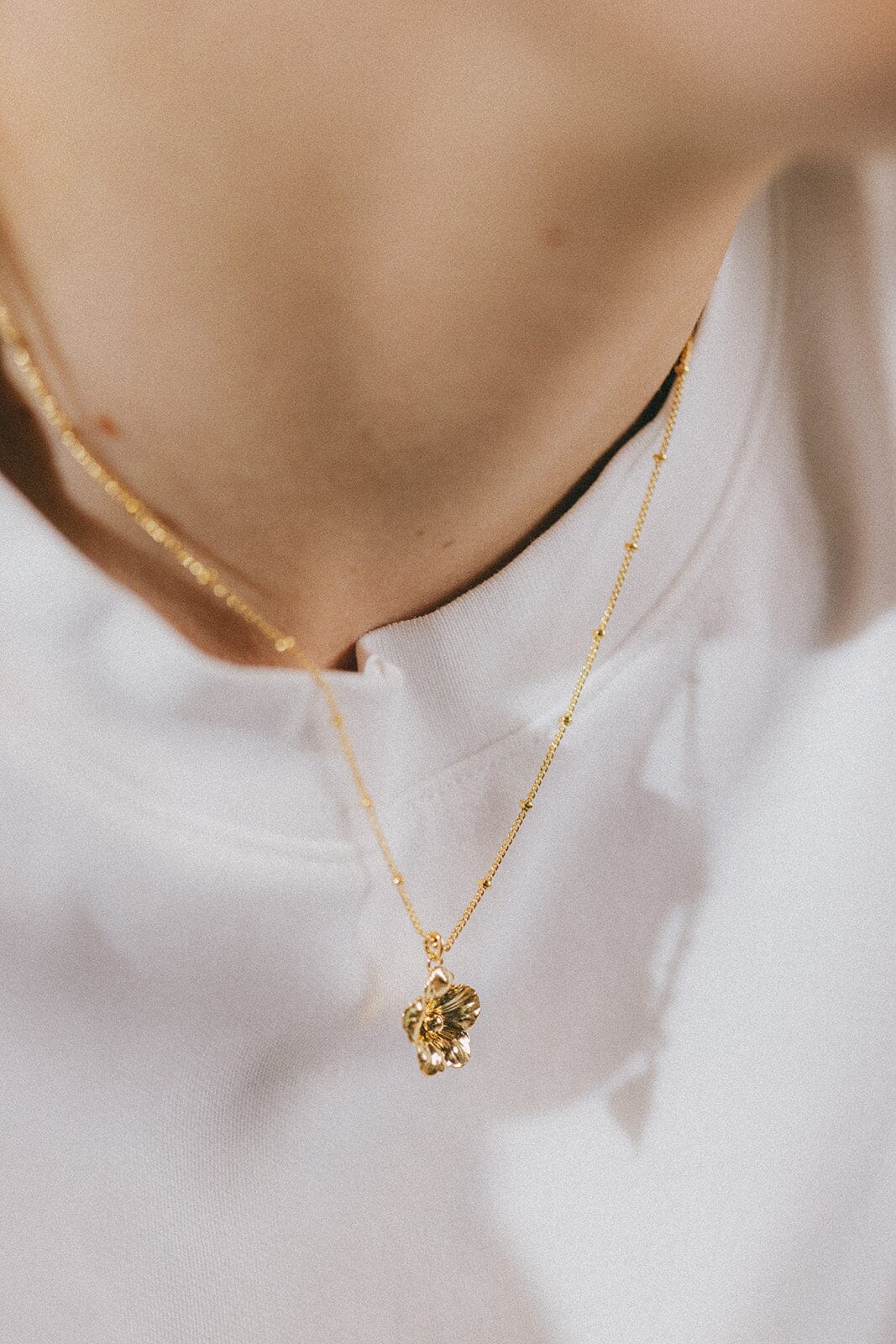 Collier Gaïa Argent Fleur Colliers Monsieur Simone