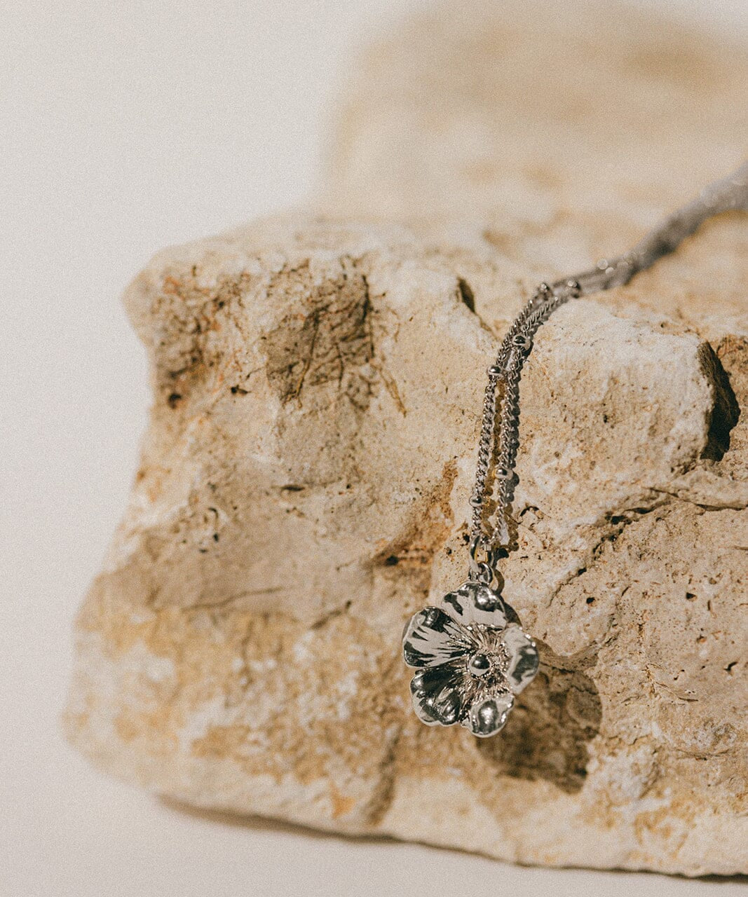 Collier Gaïa Argent Fleur Colliers Monsieur Simone