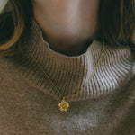Collier Gaïa Argent Fleur Colliers Monsieur Simone