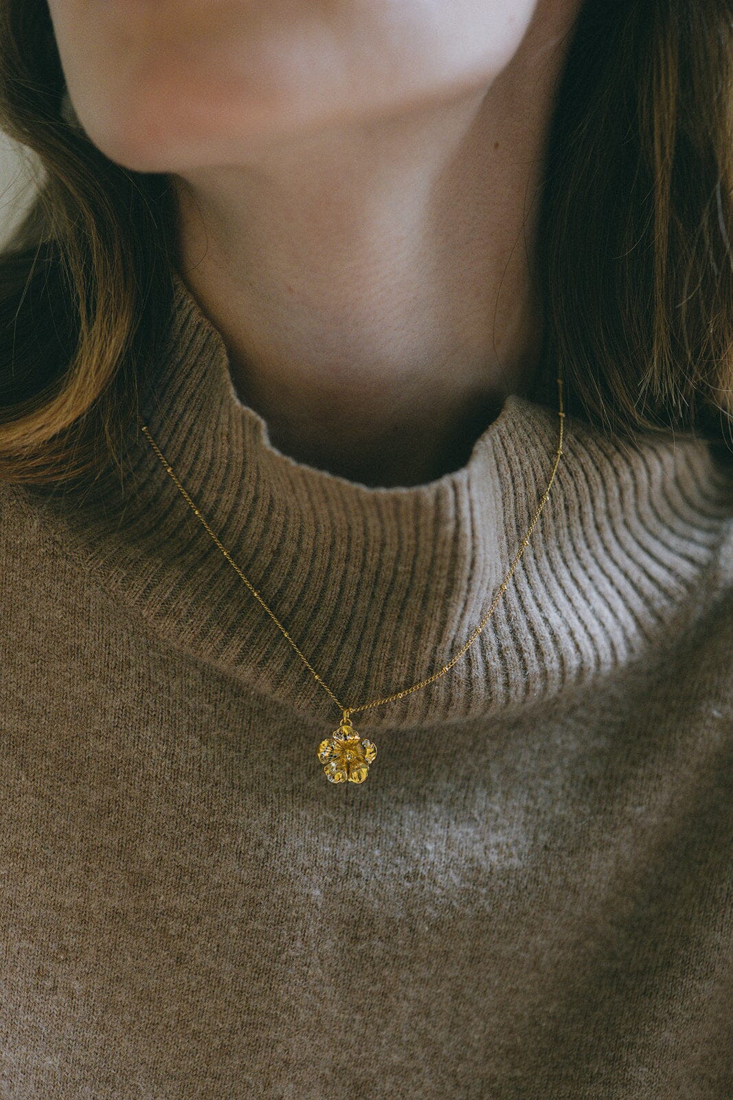 Collier Gaïa Argent Fleur Colliers Monsieur Simone