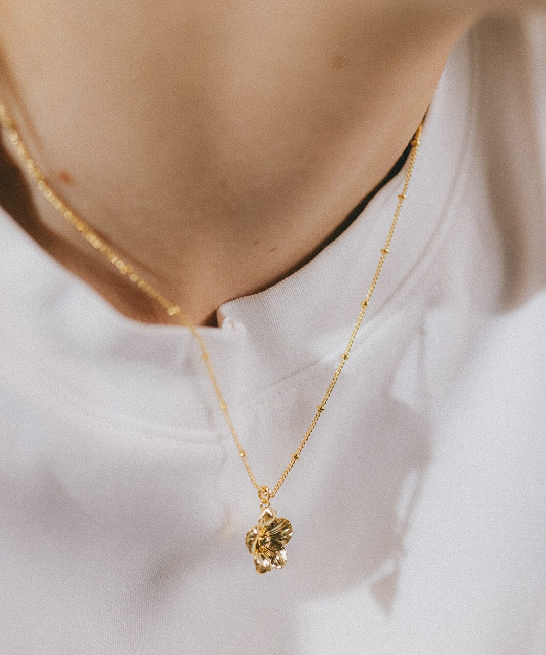 Collier Gaïa Or Fleur Colliers Monsieur Simone