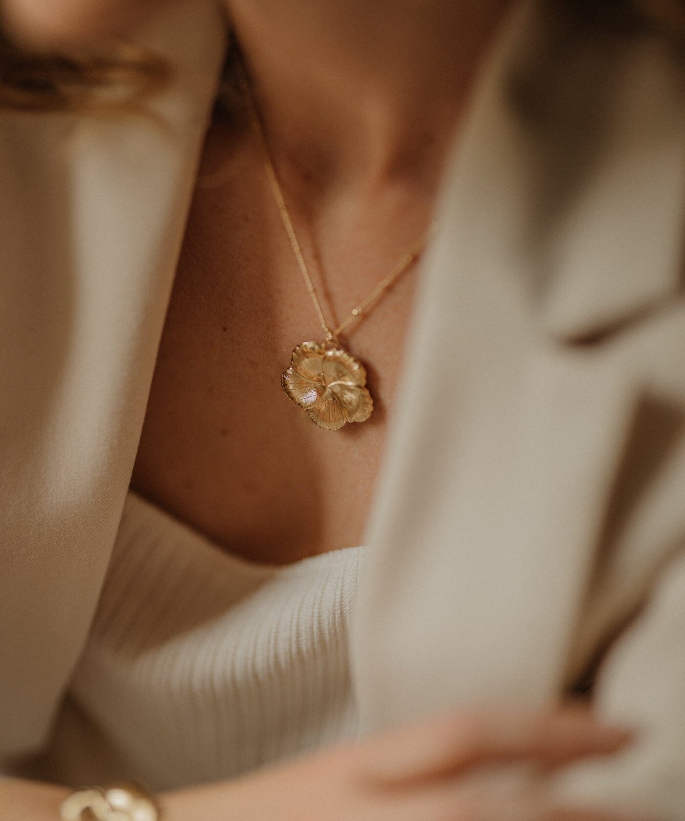 Collier Hélios Or Fleur Colliers Monsieur Simone