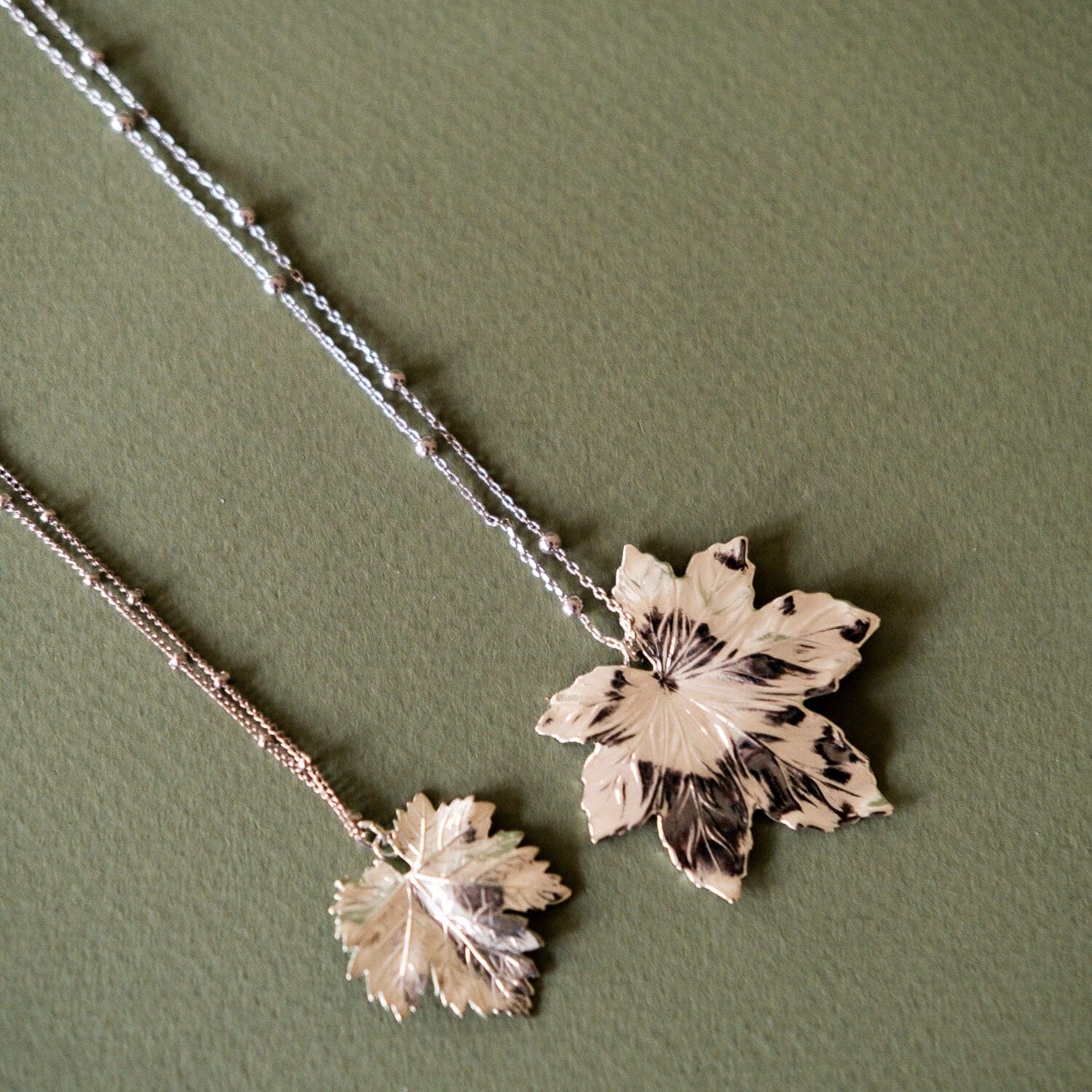 Collier Héra Argent Feuille Colliers Monsieur Simone