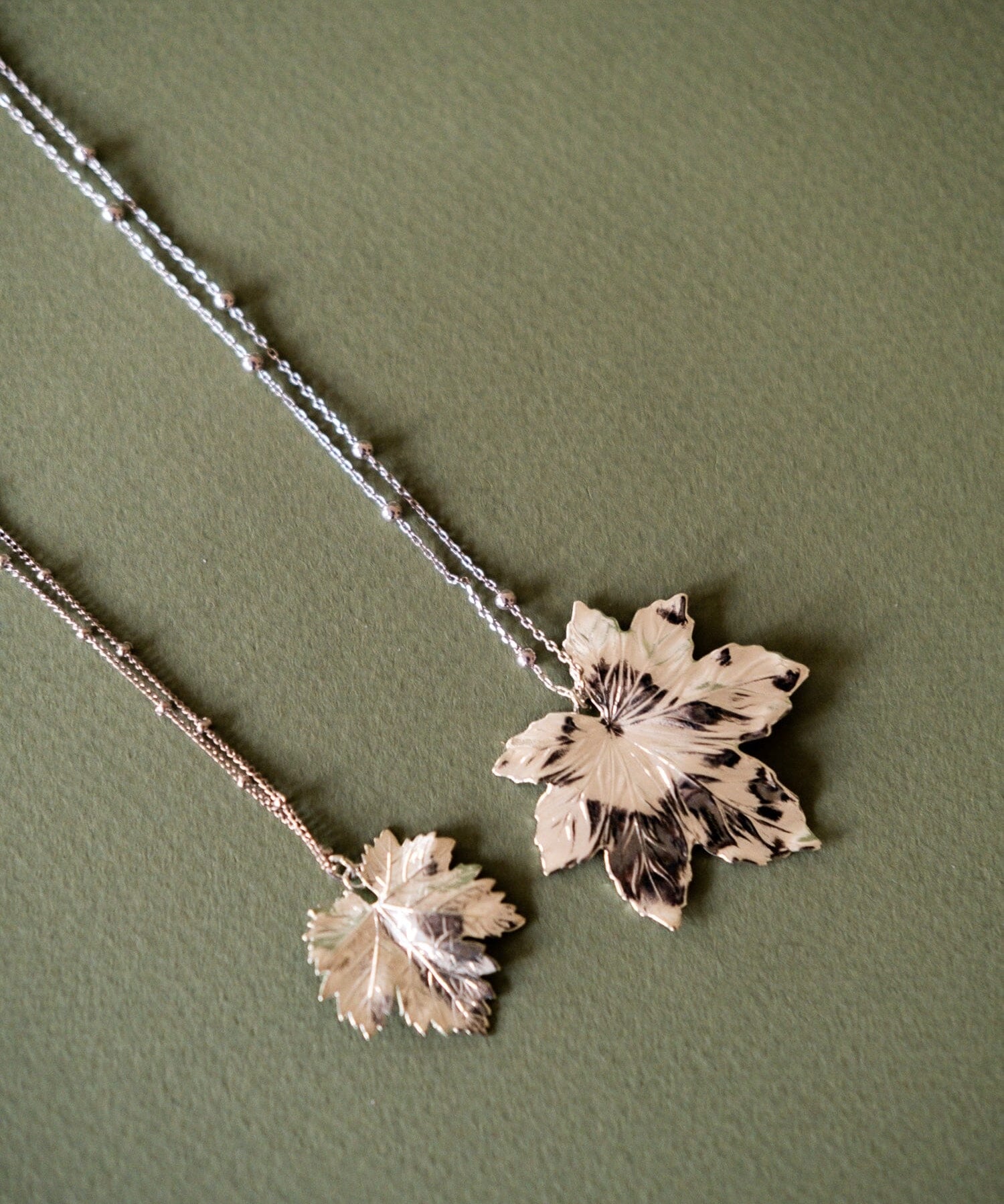 Collier Héra Argent Feuille Colliers Monsieur Simone