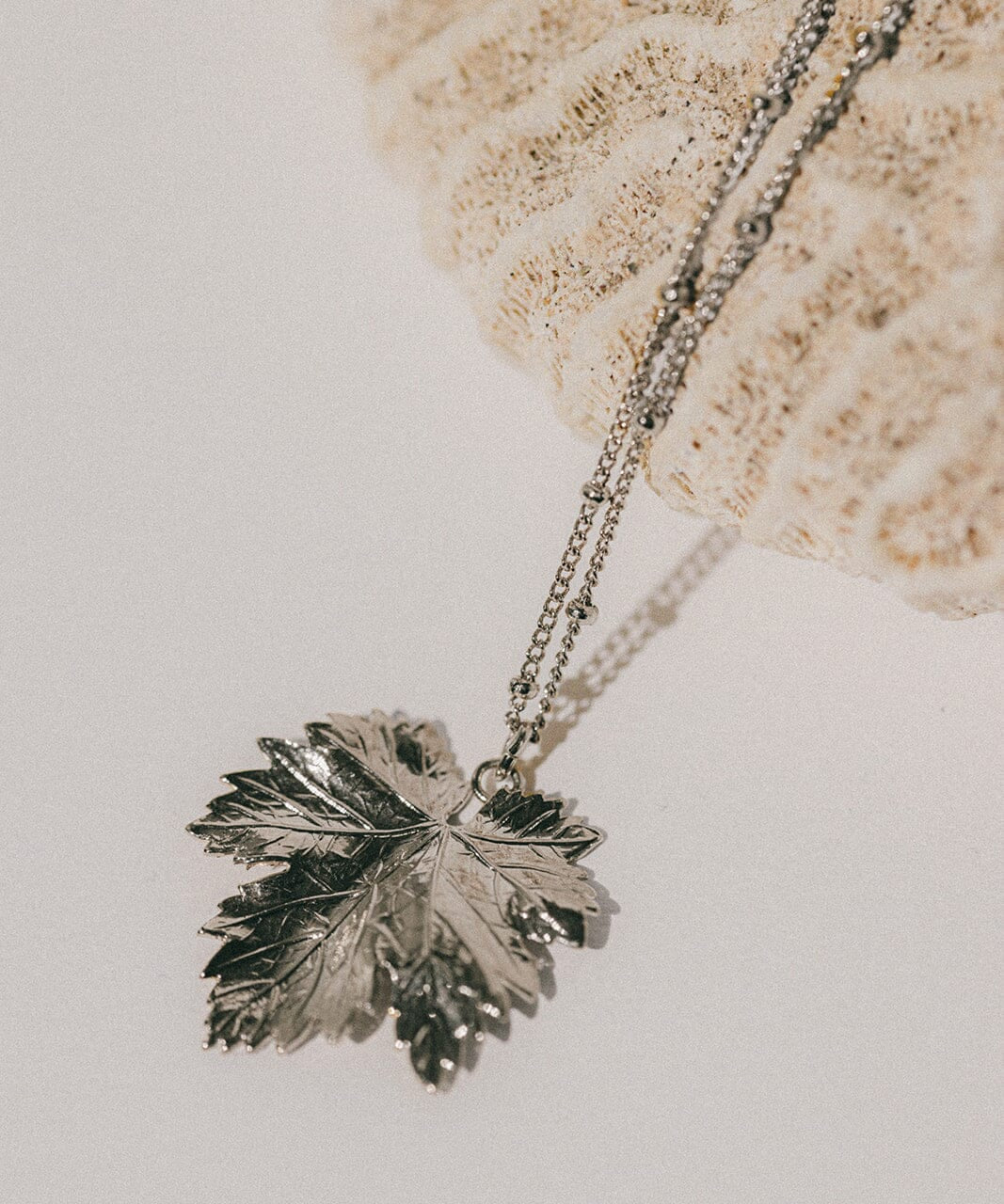 Collier Héra Argent Feuille Colliers Monsieur Simone