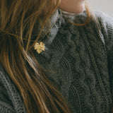 Collier Héra Or Feuille Colliers Monsieur Simone