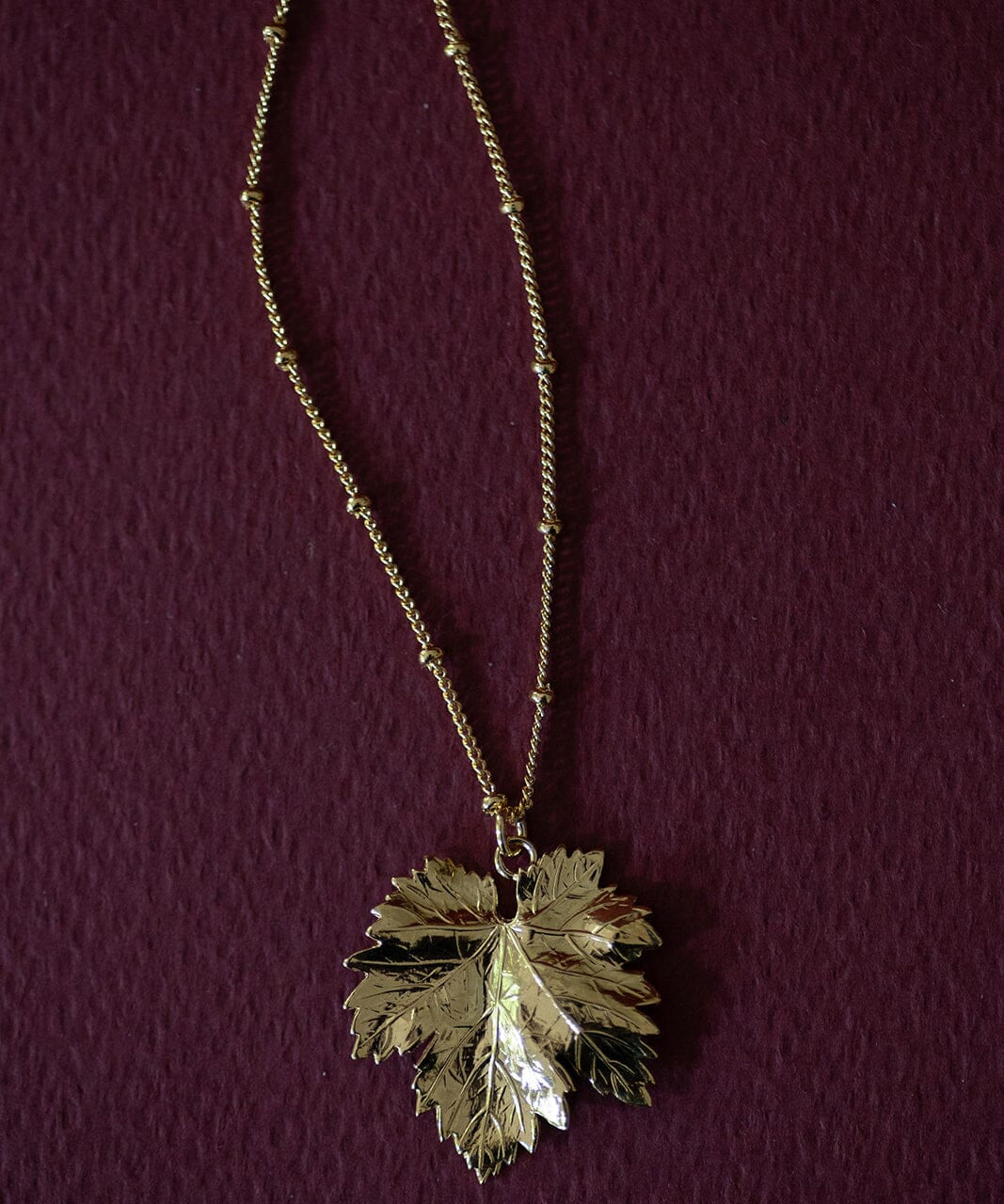 Collier Héra Or Feuille Colliers Monsieur Simone