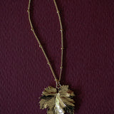 Collier Héra Or Feuille Colliers Monsieur Simone