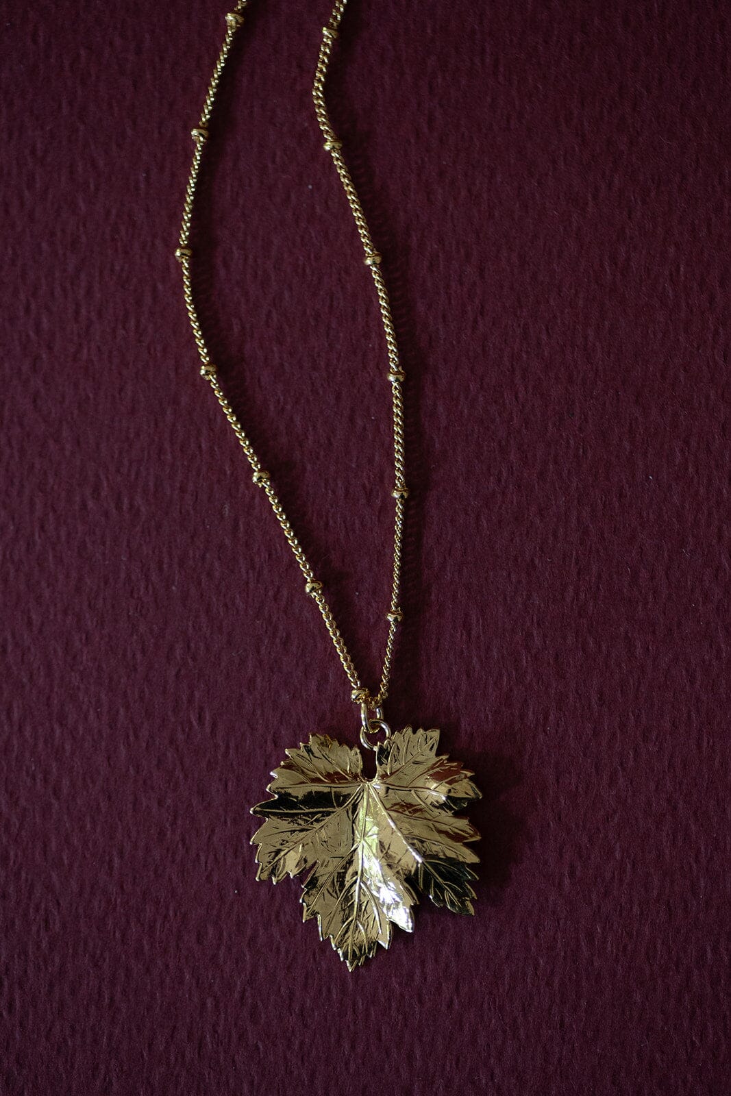 Collier Héra Or Feuille Colliers Monsieur Simone