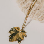 Collier Héra Or Feuille Colliers Monsieur Simone