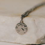 Collier Hestia Argent Rond Martelé Colliers Monsieur Simone