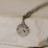 Collier Hestia Argent Rond Martelé Colliers Monsieur Simone