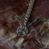 Collier Hestia Argent Rond Martelé Colliers Monsieur Simone