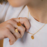 Collier Hestia Or Rond Martelé Colliers Monsieur Simone