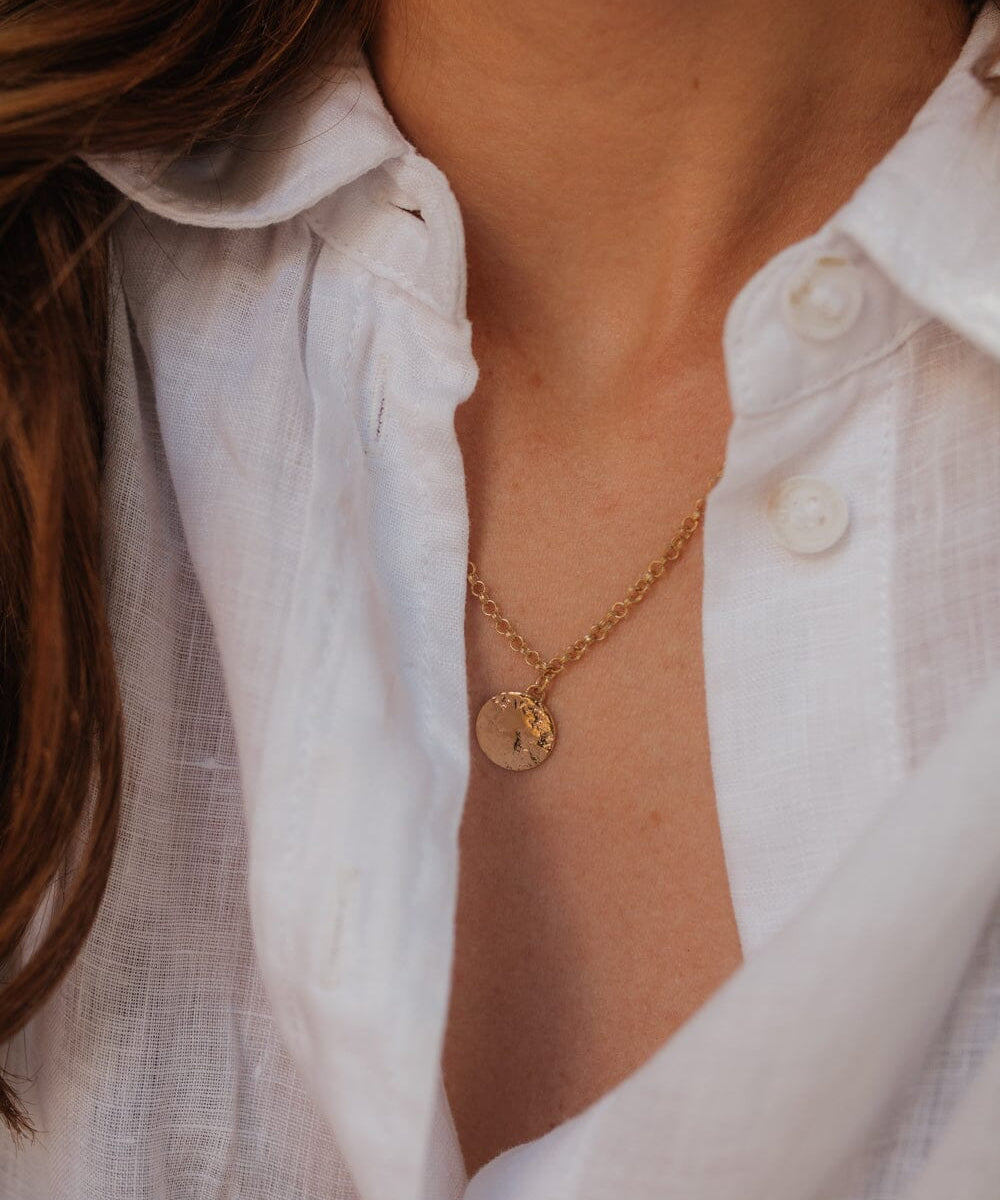 Collier Hestia Or Rond Martelé Colliers Monsieur Simone