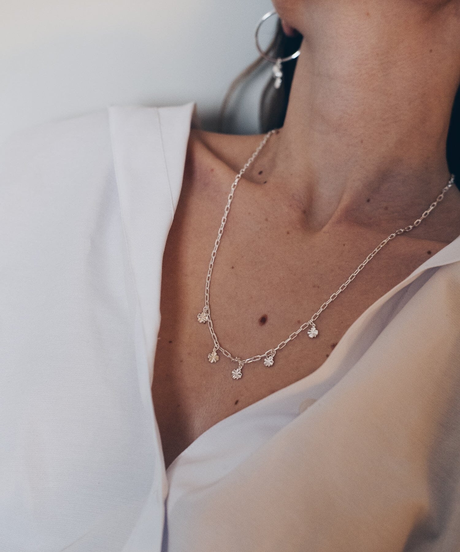 Collier Léon Argent Trèfles Colliers Monsieur Simone