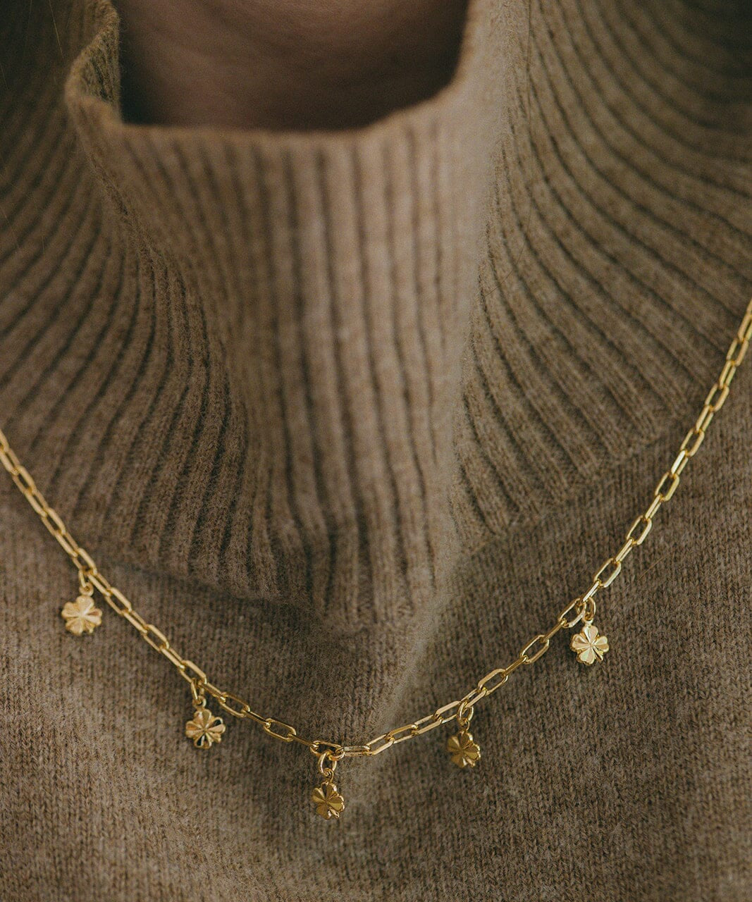 Collier Léon Or Trèfles Colliers Monsieur Simone